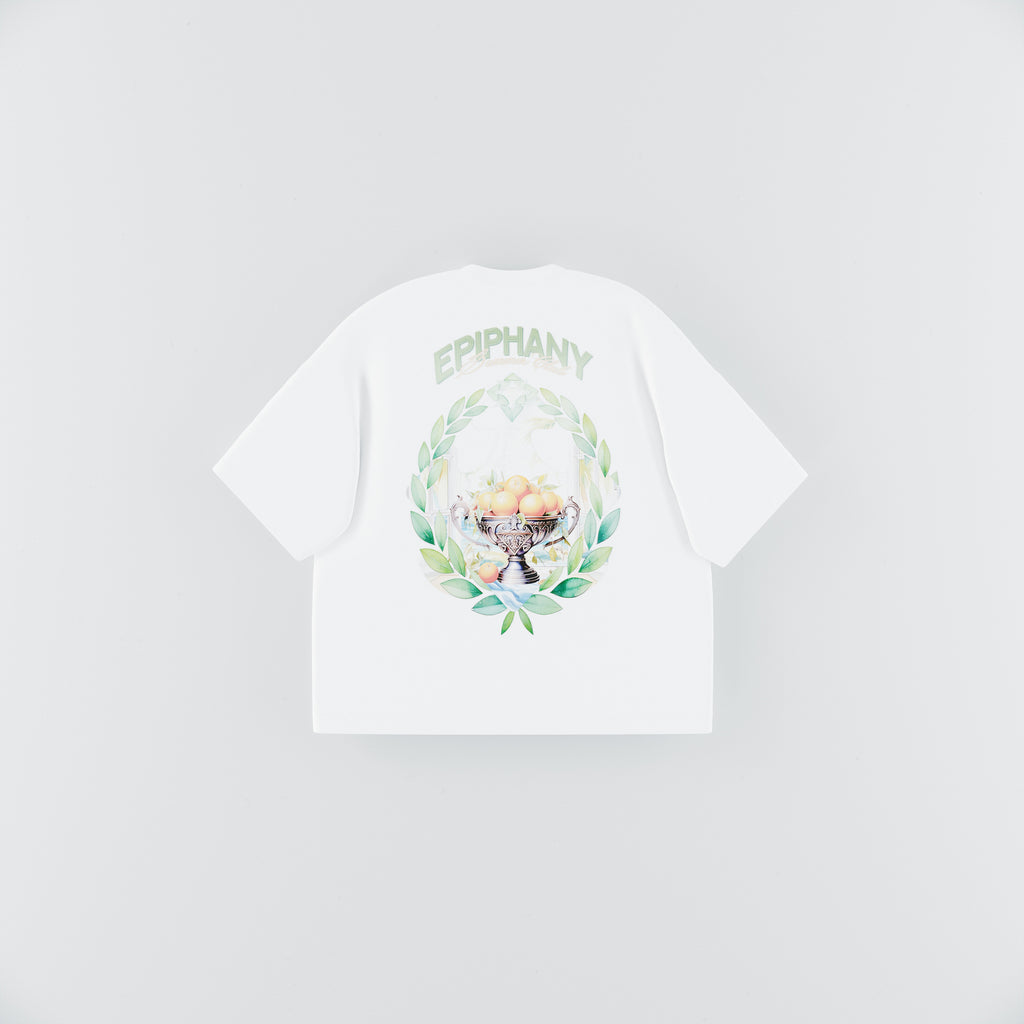 WHITE ORANGE TEE